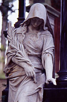 Graveyard statue