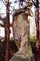 Graveyard statue