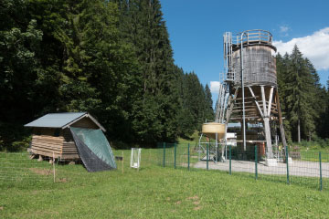 An der Straßenmeisterei Kleinwalsertal in Baad