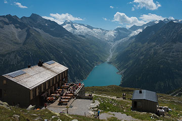 Olperer Hütte und Schlegeisspeicher